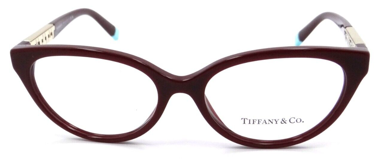Tiffany & Co Eyeglasses Frames TF 2226 8353 52-16-140 Solid Burgundy Red Italy