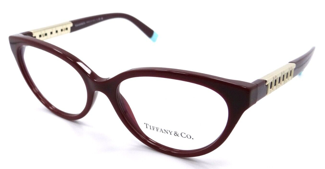 Tiffany & Co Eyeglasses Frames TF 2226 8353 52-16-140 Solid Burgundy Red Italy-8056597750813-classypw.com-1