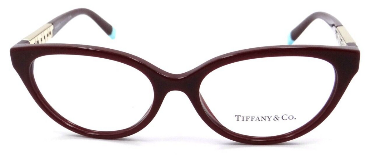 Tiffany &amp; Co Eyeglasses Frames TF 2226 8353 52-16-140 Solid Burgundy Red Italy-8056597750813-classypw.com-2