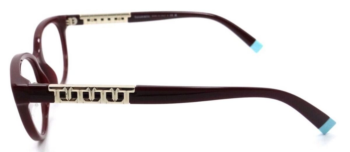 Tiffany &amp; Co Eyeglasses Frames TF 2226 8353 52-16-140 Solid Burgundy Red Italy-8056597750813-classypw.com-3