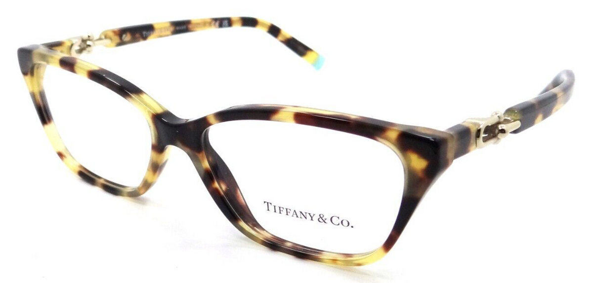 Tiffany &amp; Co Eyeglasses Frames TF 2229 8064 53-15-140 Yellow Havana Italy-8056597751124-classypw.com-1