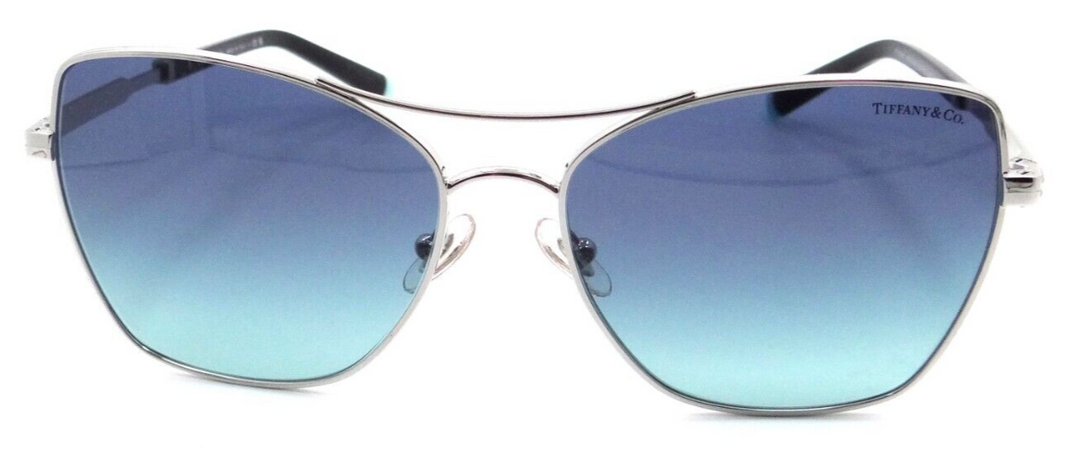 Tiffany &amp; Co Sunglasses TF 3084 60019S 59-16-145 Silver / Azure Gradient Blue-8056597603447-classypw.com-2