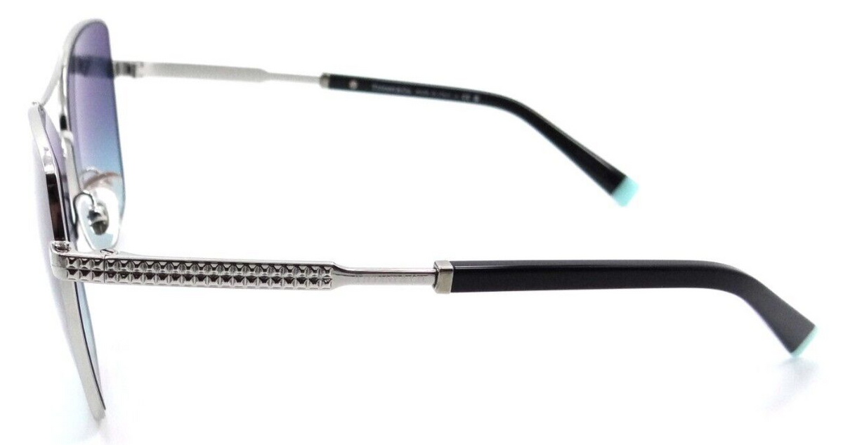 Tiffany &amp; Co Sunglasses TF 3084 60019S 59-16-145 Silver / Azure Gradient Blue-8056597603447-classypw.com-3