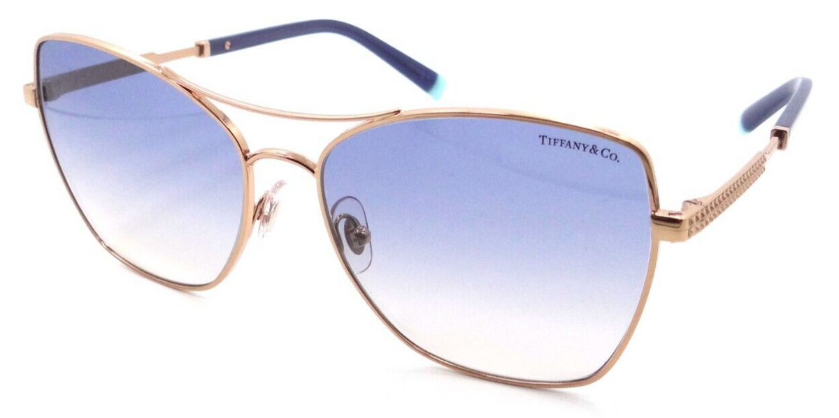Tiffany &amp; Co Sunglasses TF 3084 610516 59-16-145 Rubedo / Lt Brown Gradient Blue-8056597602440-classypw.com-1