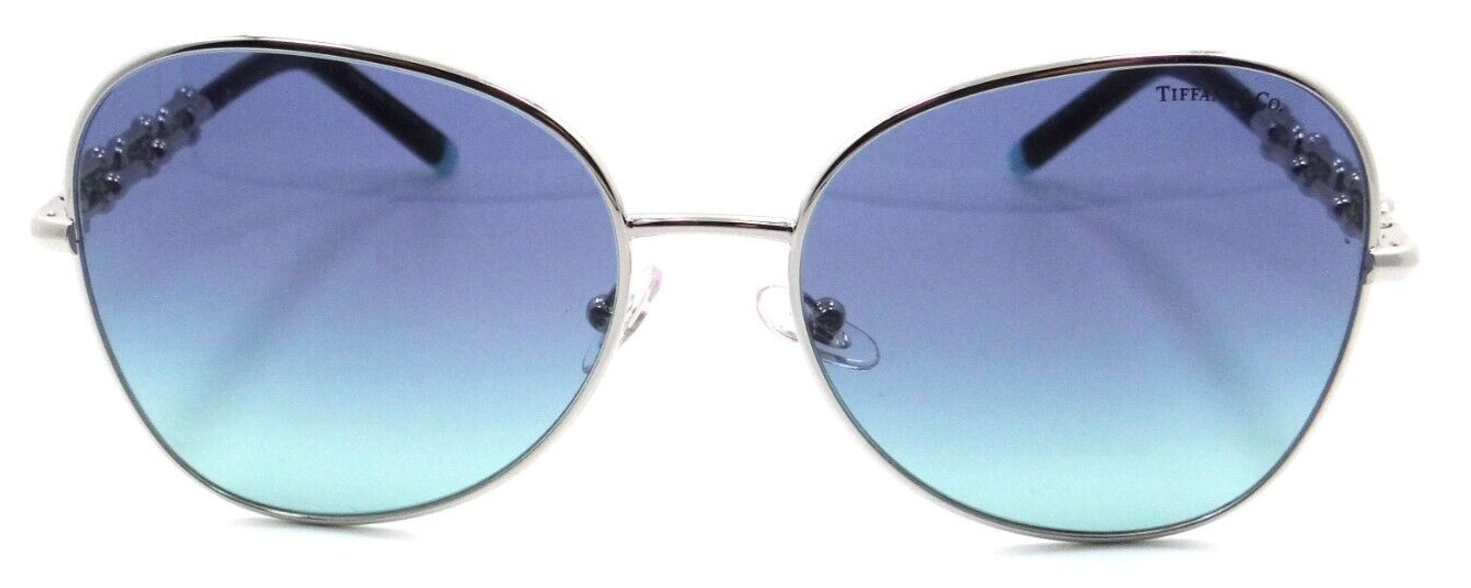 Tiffany & Co Sunglasses TF 3086 60019S 57-17-140 Silver / Azure Gradient Blue-8056597751865-classypw.com-1