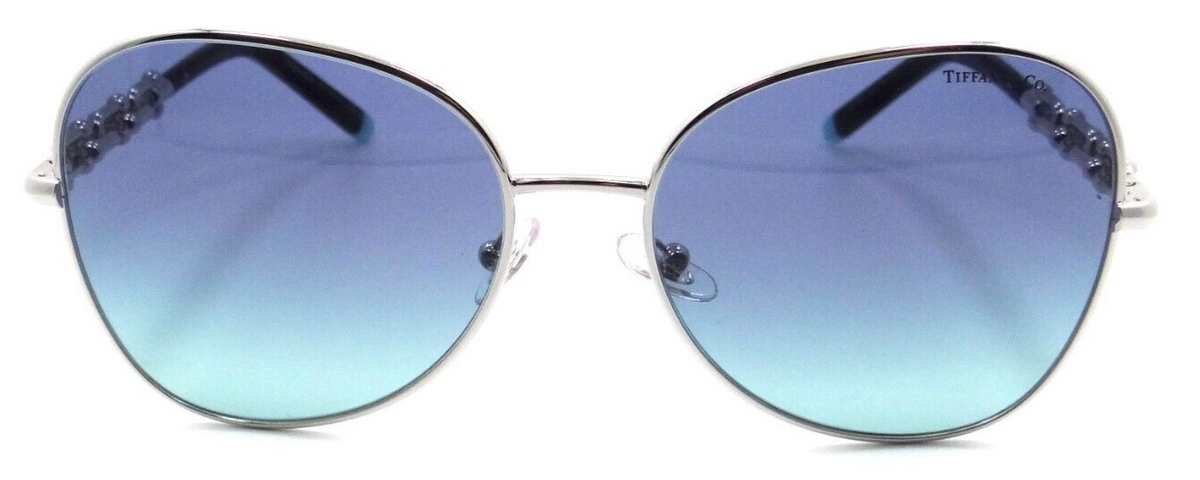 Tiffany &amp; Co Sunglasses TF 3086 60019S 57-17-140 Silver / Azure Gradient Blue-8056597751865-classypw.com-2