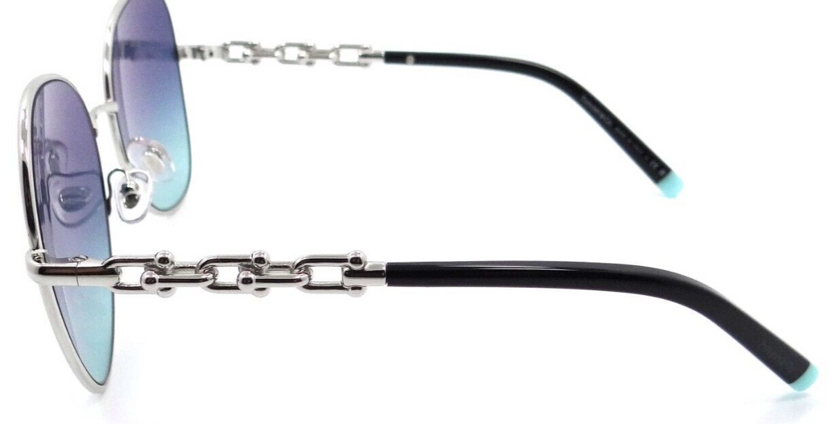Tiffany &amp; Co Sunglasses TF 3086 60019S 57-17-140 Silver / Azure Gradient Blue-8056597751865-classypw.com-3