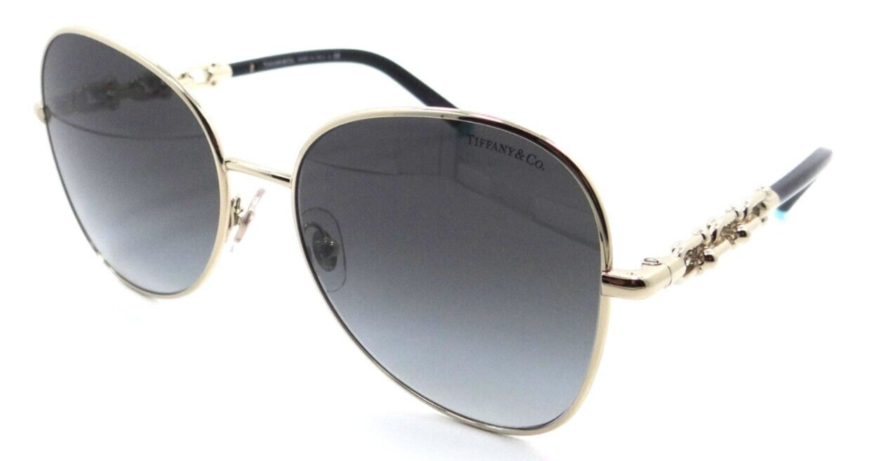 Tiffany & Co Sunglasses TF 3086 61663C 57-17-140 Pale Gold / Grey Gradient Italy-8056597751896-classypw.com-3