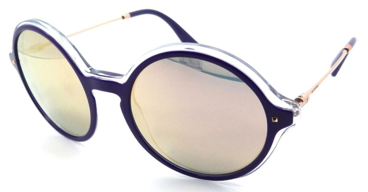 Valentino Sunglasses VA 4015 5045/4Z 53-19-135 Blue on Crystal /Mirror Rose Gold-8053672731392-classypw.com-1