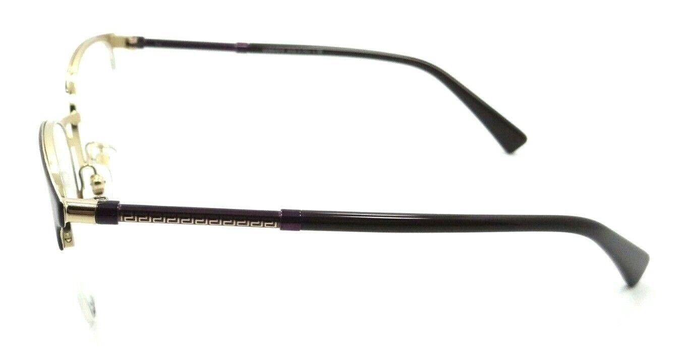 Versace Eyeglasses Frames VE 1247 1418 52-17-140 Eggplant Violet / Gold Italy-8053672979381-classypw.com-3