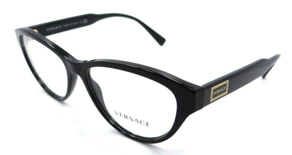 Versace Eyeglasses Frames VE 3276 GB1 54-15-140 Black Made in Italy-8056597117968-classypw.com-1