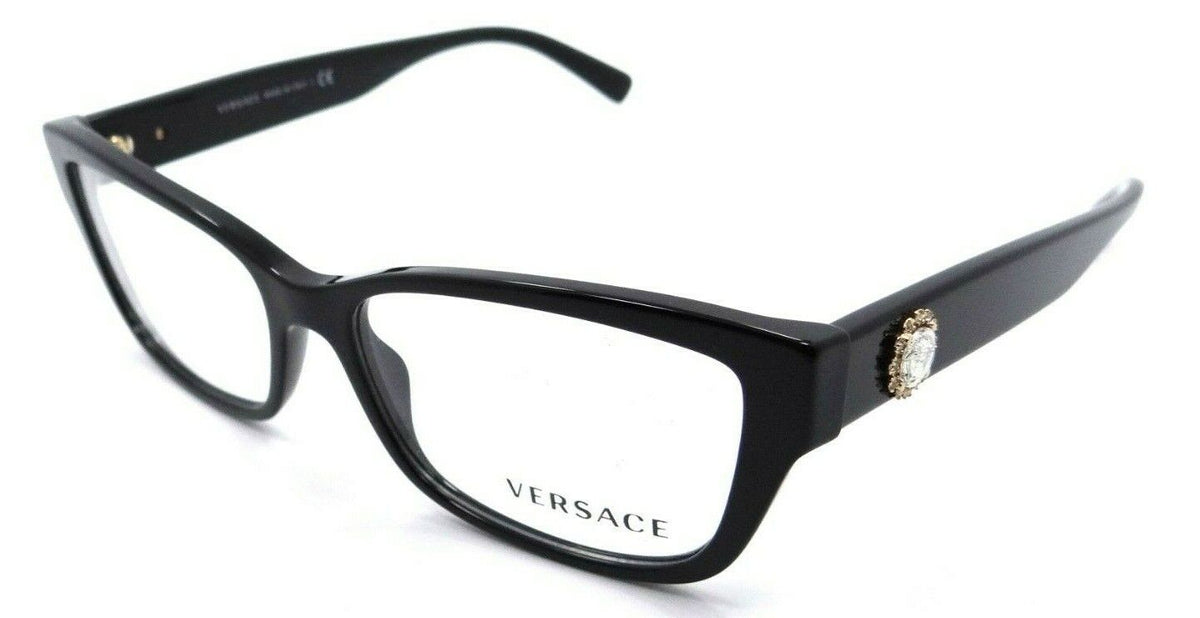 Versace Eyeglasses Frames VE 3284B GB1 54-15-140 Black Made in Italy-8056597159821-classypw.com-1