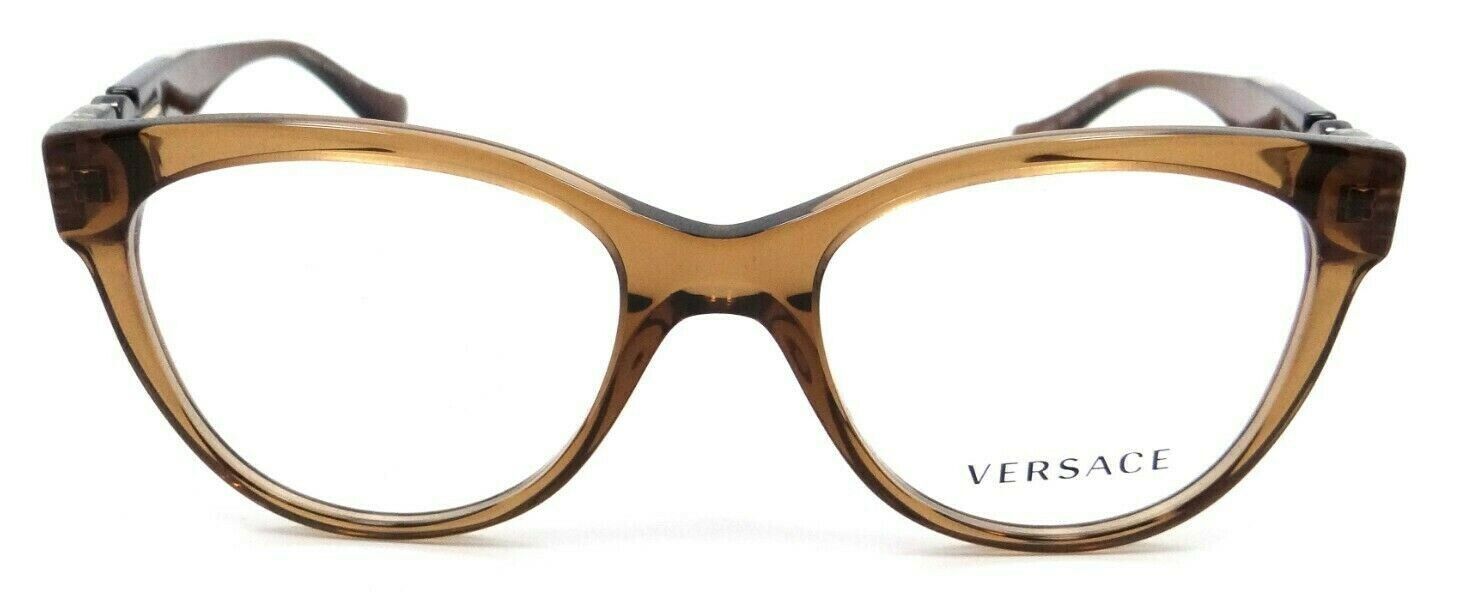 Versace Eyeglasses Frames VE 3304 5028 51-18-140 Transparent Brown Made in Italy-8056597535878-classypw.com-2