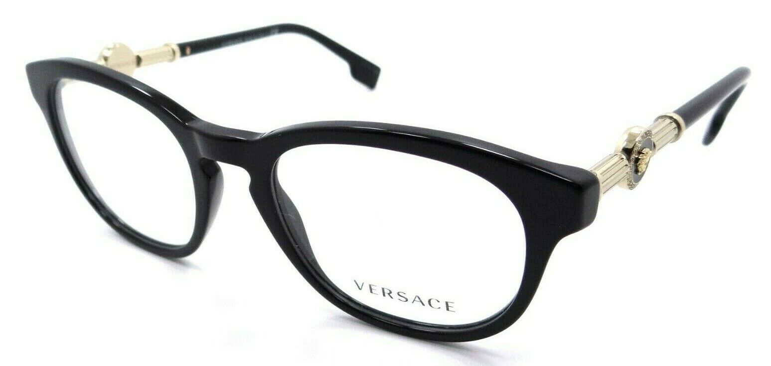 Versace Eyeglasses Frames VE 3310 GB1 52-20-140 Black Made in Italy-8056597525237-classypw.com-1