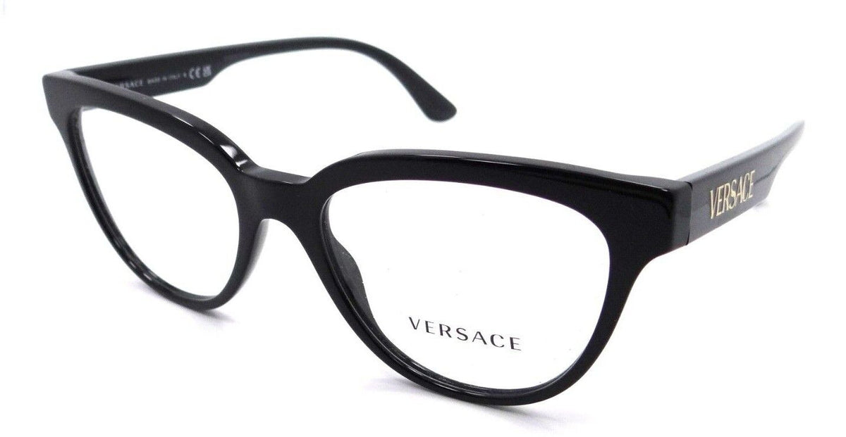 Versace Eyeglasses Frames VE 3315 GB1 54-18-145 Black Made in Italy-8056597645270-classypw.com-1