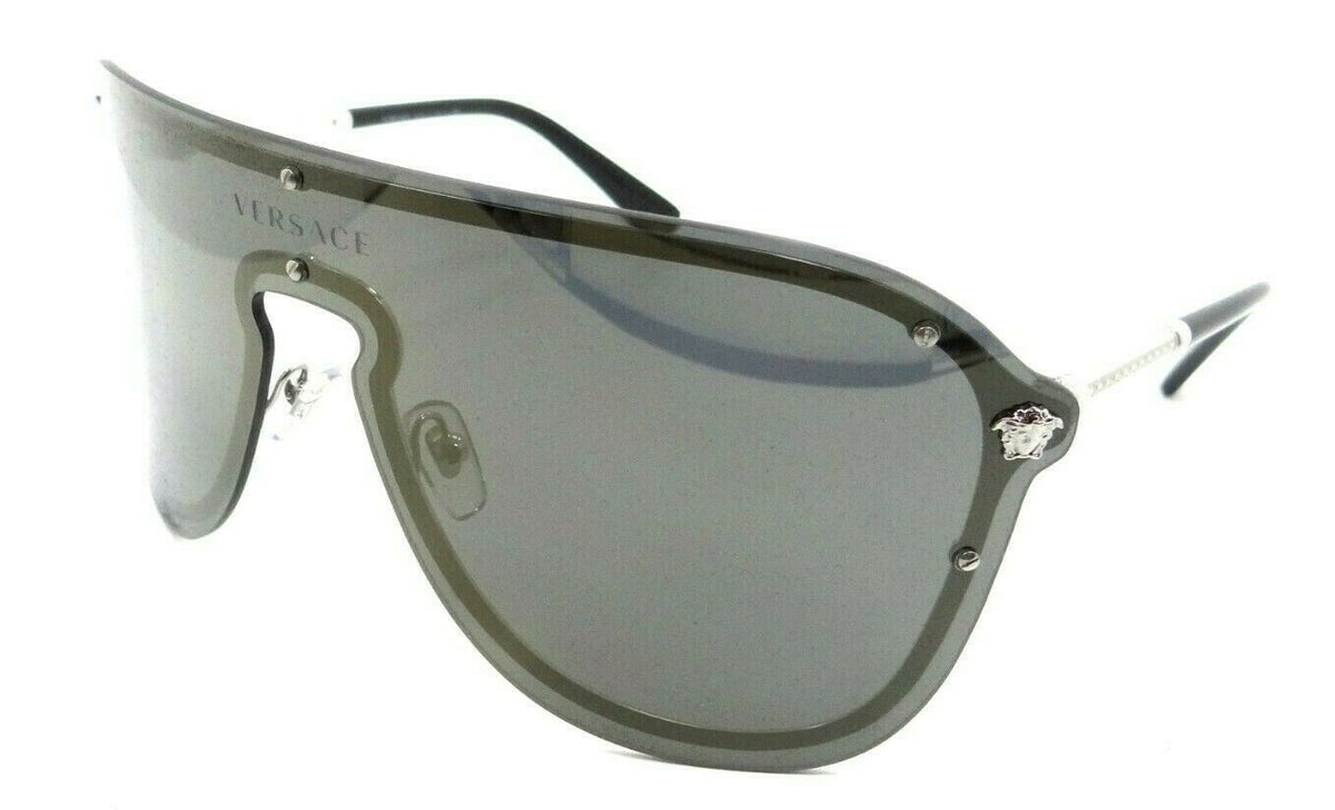 Versace Sunglasses VE 2180 1000/5A 44-xx-125 Silver / Grey Mirror Gold Shield-8053672856651-classypw.com-1