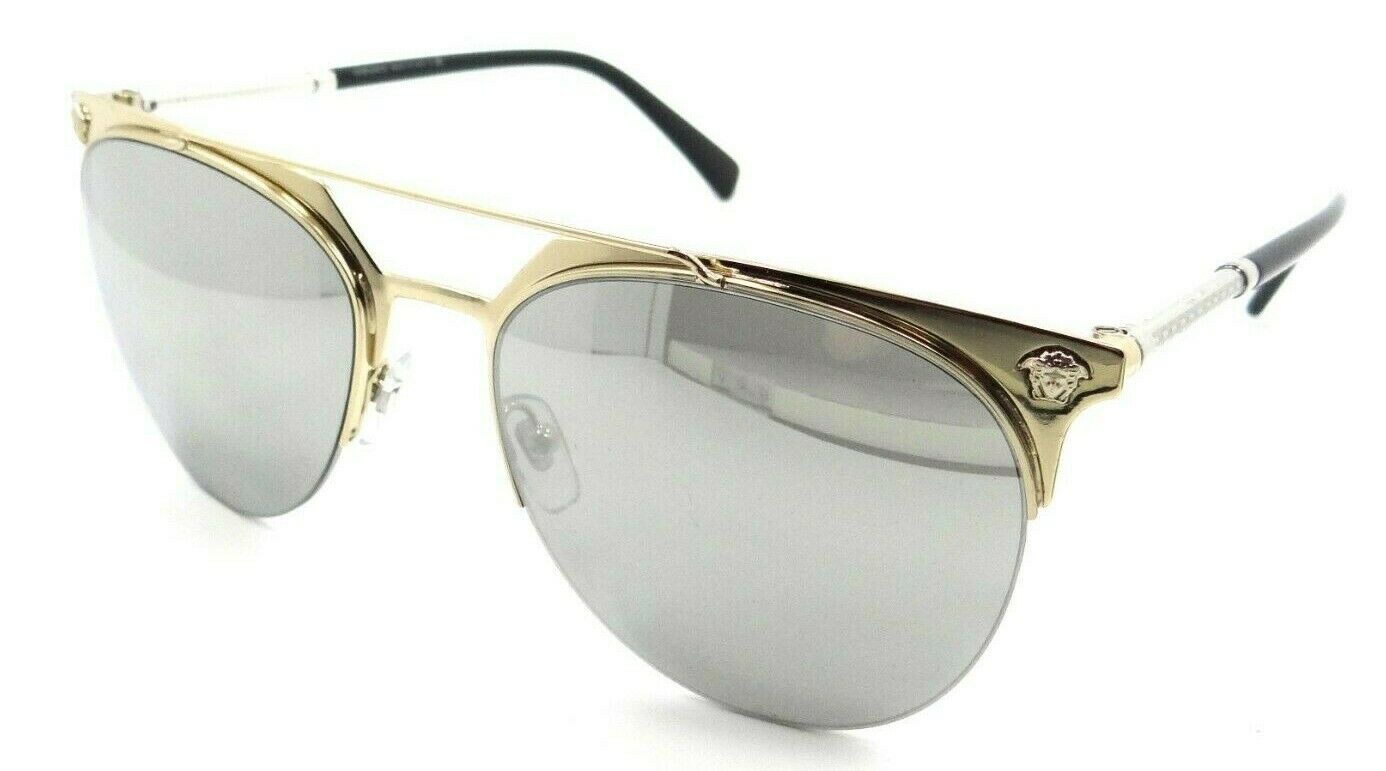 Versace Sunglasses VE 2181 1252/6G 57-18-140 Pale Gold /Light Grey Mirror Silver-8053672755404-classypw.com-1
