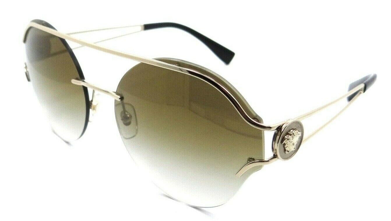 Versace Sunglasses VE 2184 1252/6U 61-17-140 Gold / Gold Mirrored Gradient Italy-8053672800944-classypw.com-1