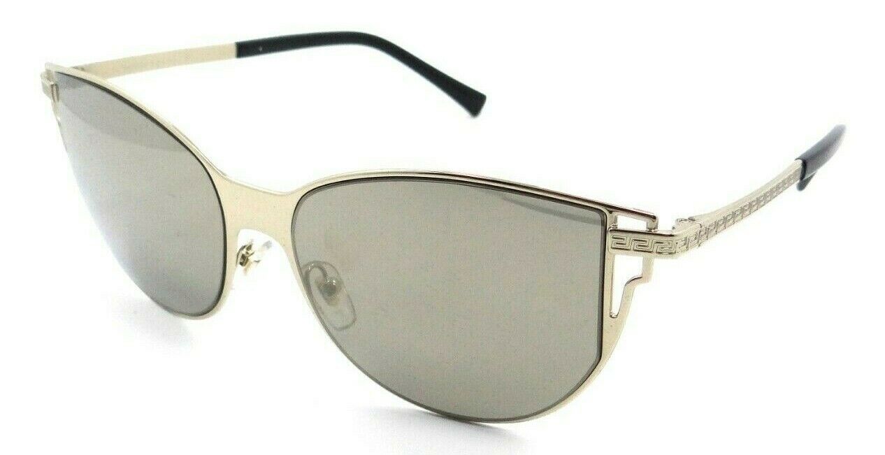 Versace Sunglasses VE 2211 1252/5A 56-16-140 Pale Gold / Brown Mirror Gold-8056597051606-classypw.com-1