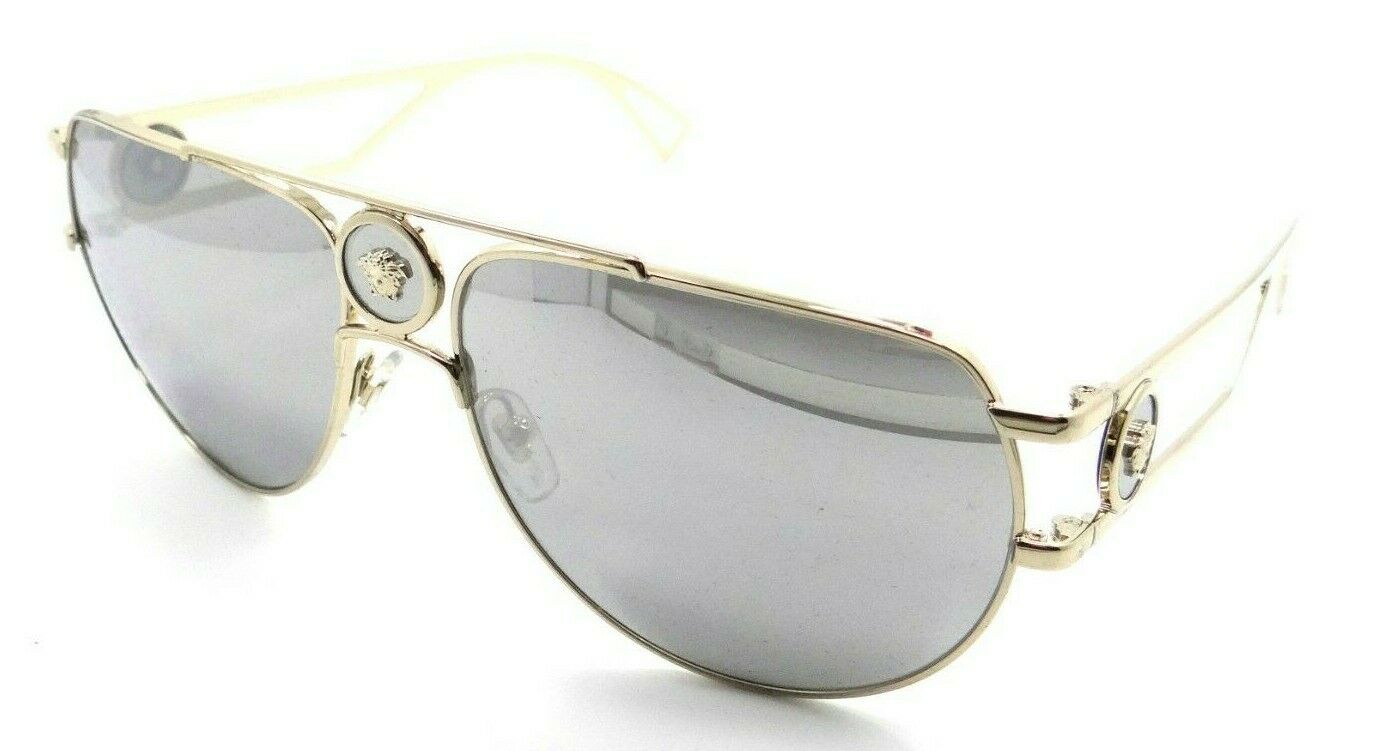 Versace Sunglasses VE 2225 1252/6G 60-15-140 Pale Gold /Light Grey Mirror Silver-8056597220200-classypw.com-1