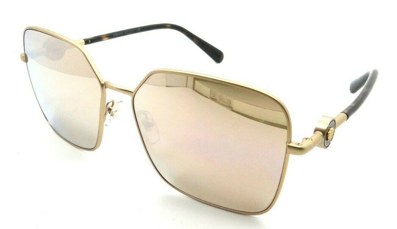 Versace Sunglasses VE 2227 1410/5A 59-15-140 Matte Gold / Brown Mirror Gold-8056597353250-classypw.com-1