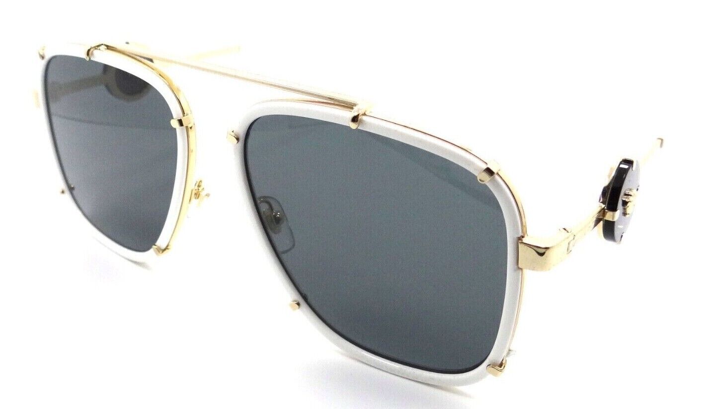 Versace Sunglasses VE 2233 1471/87 60-16-145 White / Dark Grey with Strap Italy-8056597463263-classypw.com-1