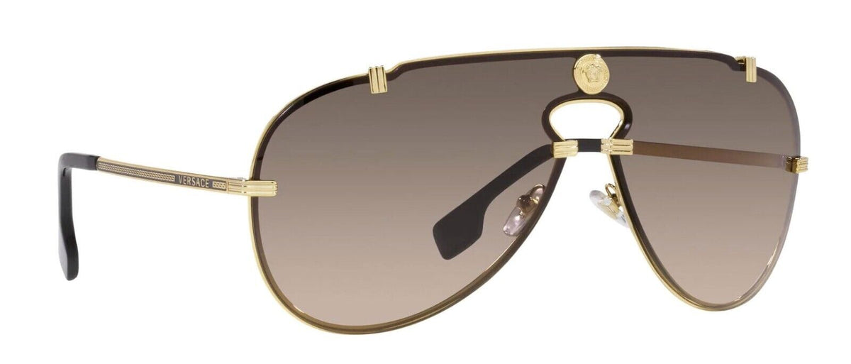 Versace Sunglasses VE 2243 1002/13 43-xx-140 Gold / Brown Gradient Made in Italy-8056597661553-classypw.com-1