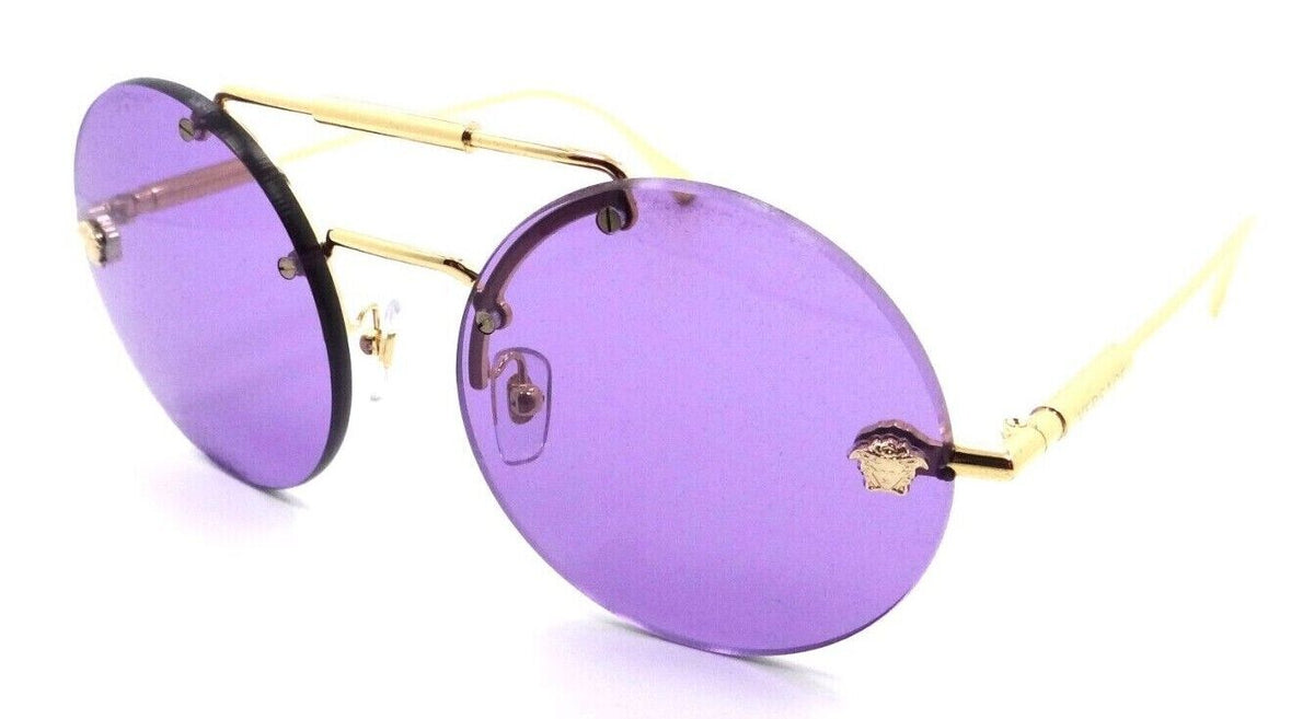 Versace Sunglasses VE 2244 1002/6 56-19-145 Gold / Violet Made in Italy-8056597660150-classypw.com-1