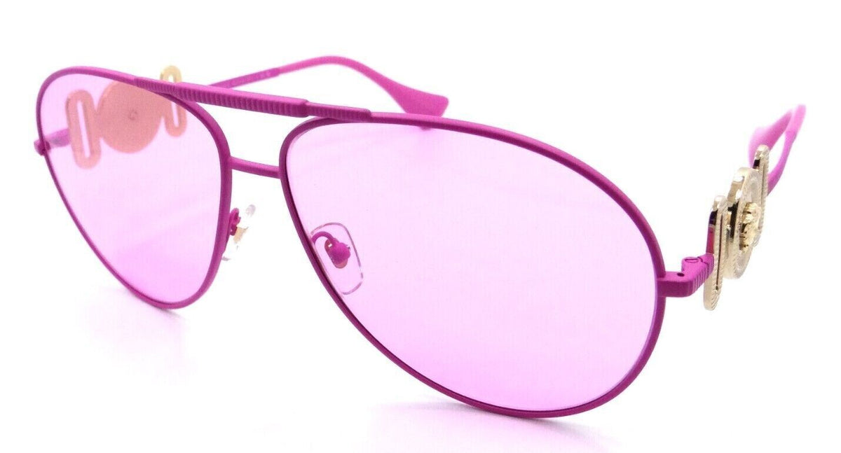 Versace Sunglasses VE 2249 1484/5 65-14-145 Matte Pink / Fuchsia Made in Italy-8056597686006-classypw.com-1