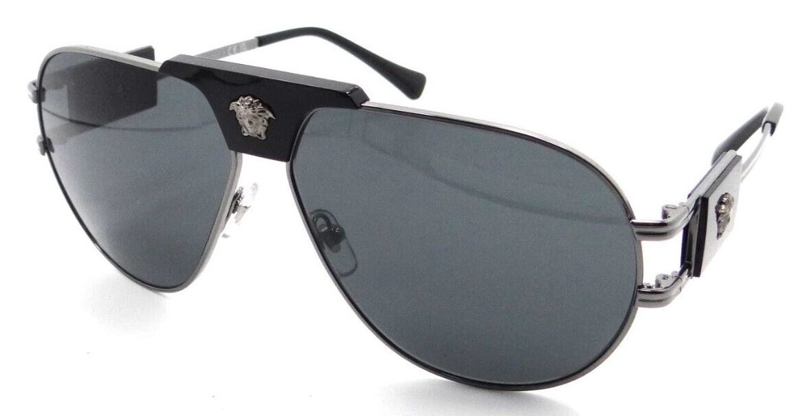 Versace Sunglasses VE 2252 1001/87 63-12-145 Gunmetal / Dark Grey Italy