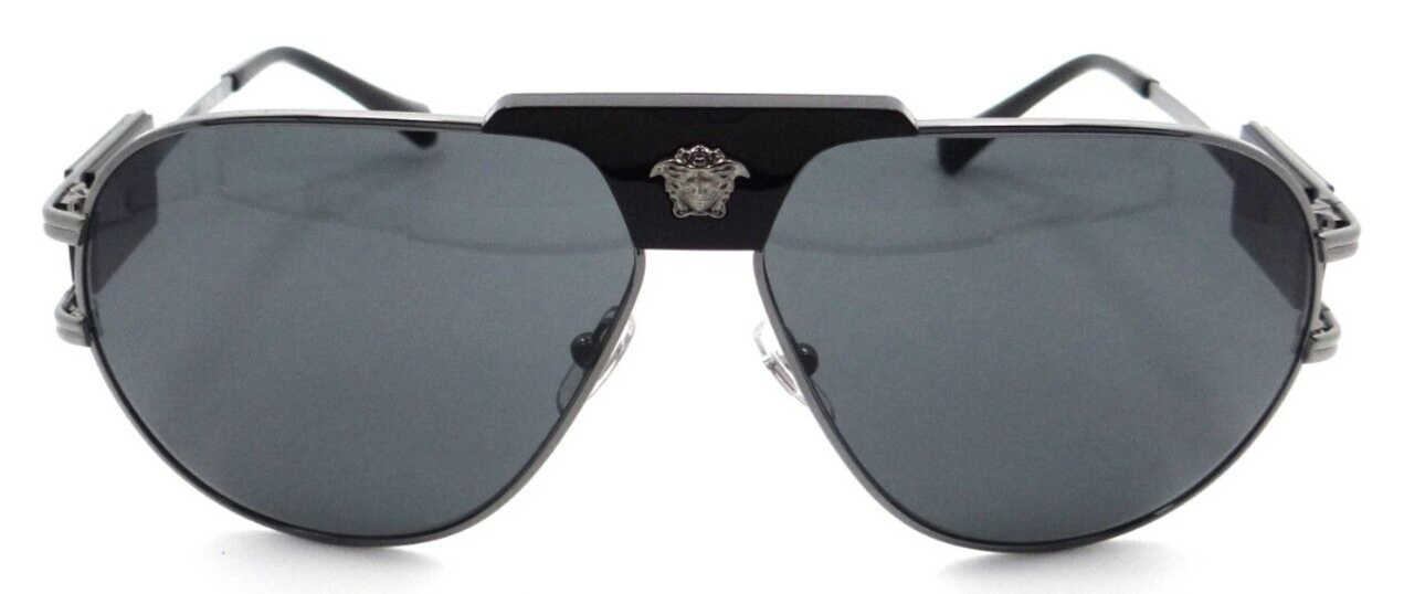 Versace Sunglasses VE 2252 1001/87 63-12-145 Gunmetal / Dark Grey Italy