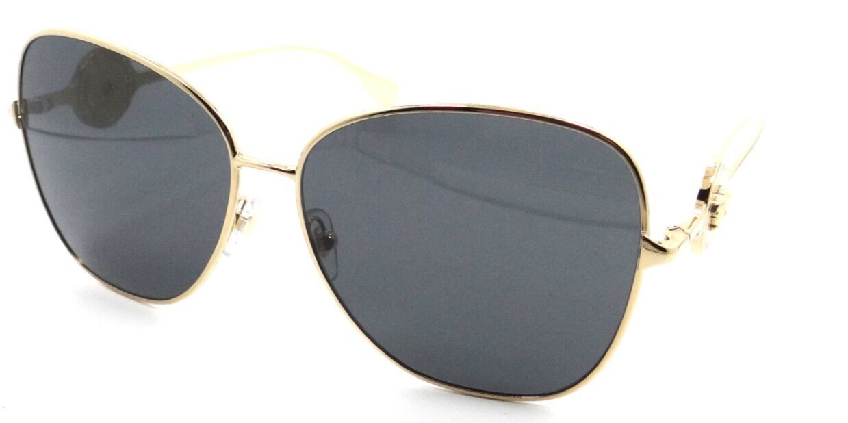 Versace Sunglasses VE 2256 1002/87 60-14-140 Gold / Dark Grey Made in Italy