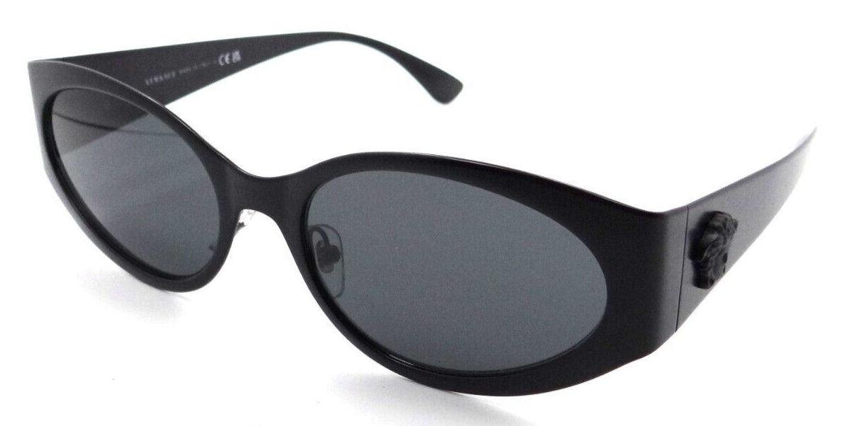 Versace Sunglasses VE 2263 1261/87 56-18-140 Matte Black / Dark Grey Italy