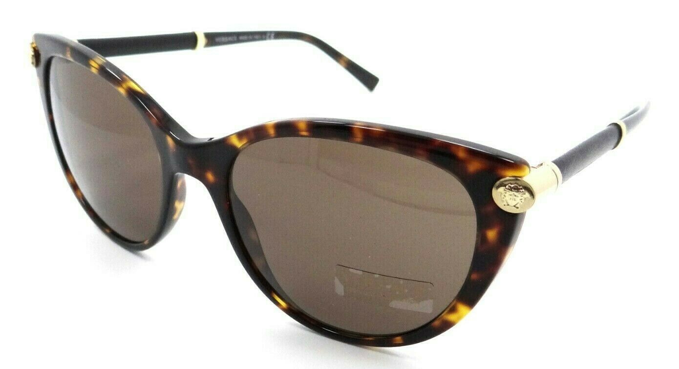 Versace Sunglasses VE 4364Q 108/73 55-18-140 Dark Havana / Brown Made in Italy-8053672996104-classypw.com-1