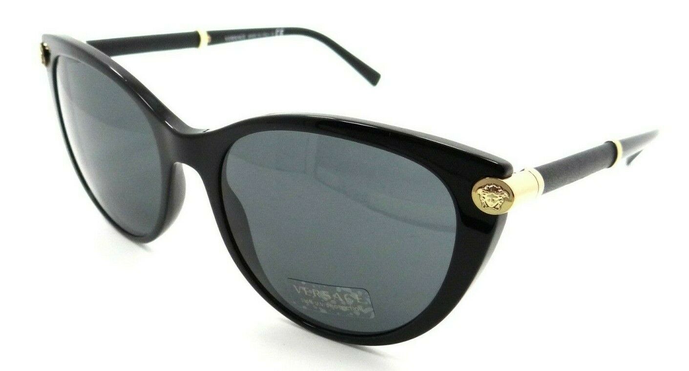 Versace Sunglasses VE 4364Q GB1/87 55-18-140 Black / Dark Grey Made in Italy-8053672996074-classypw.com-1