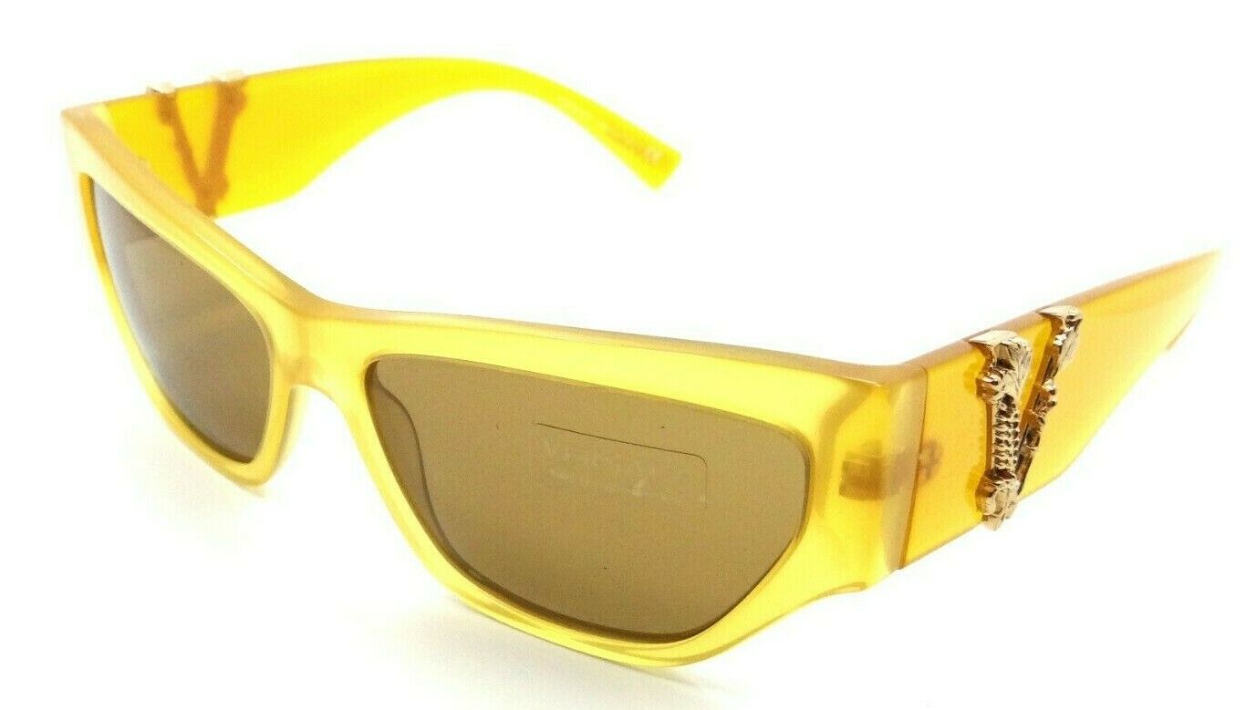Versace Sunglasses VE 4383 135/73 56-15-140 Yellow / Brown Made in Italy-8056597160605-classypw.com-1