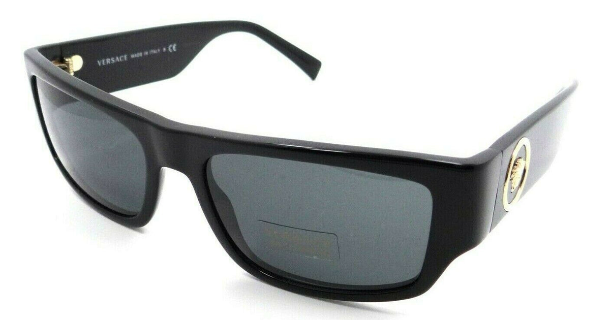 Versace Sunglasses VE 4385 GB1/87 56-18-135 Black / Grey Made in Italy-8056597160766-classypw.com-1