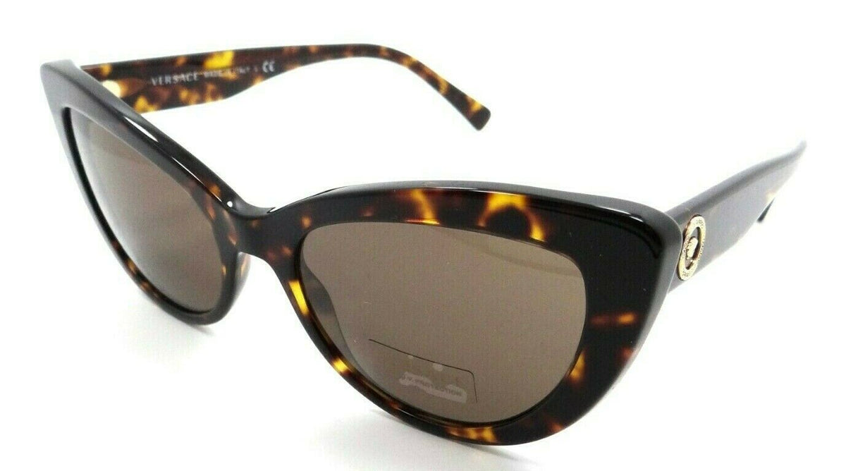 Versace Sunglasses VE 4388 108/73 54-18-140 Havana / Dark Brown Made in Italy-8056597214742-classypw.com-1