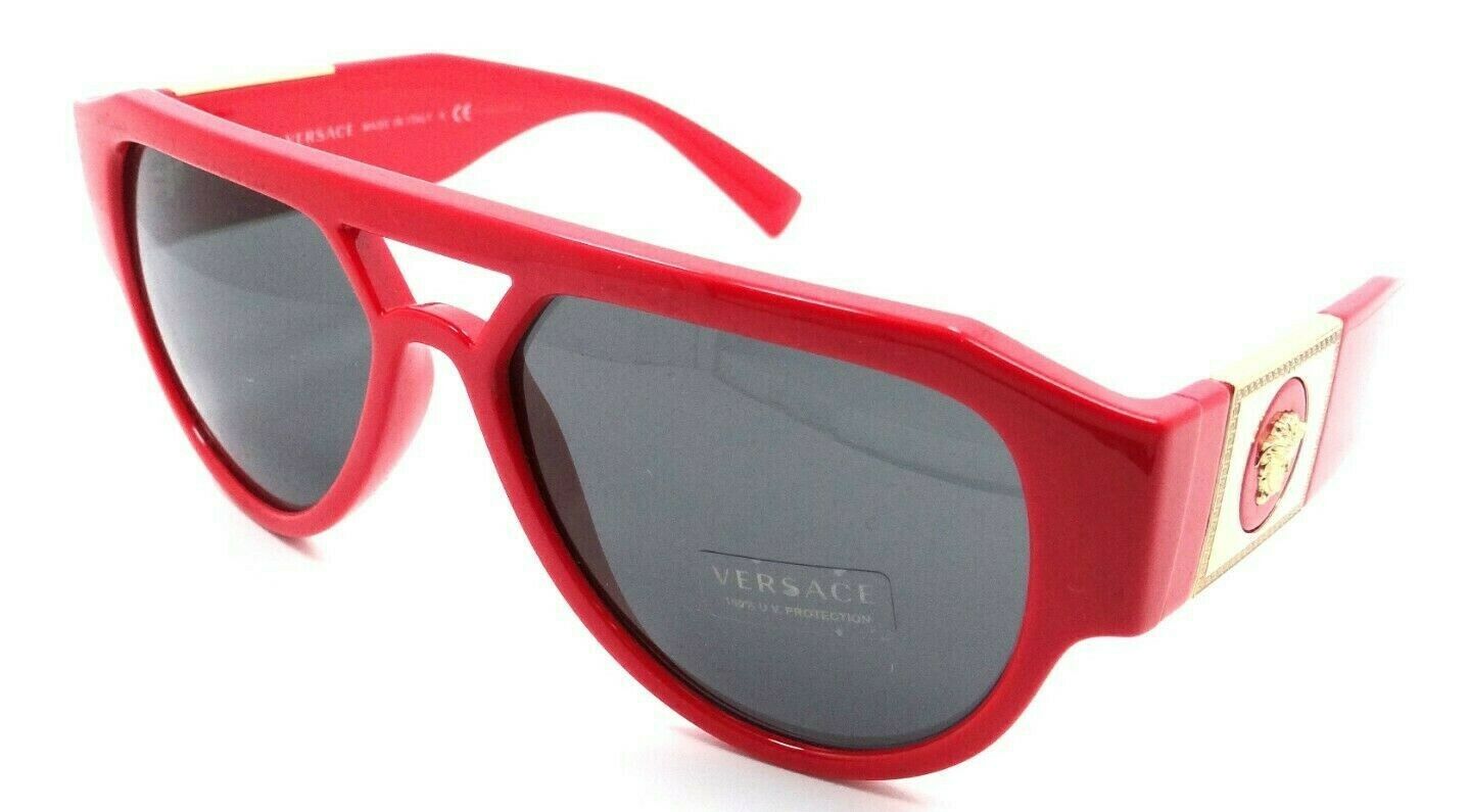 Versace Sunglasses VE 4401 5309/87 57-17-140 Red / Dark Grey Made in Italy-8056597342506-classypw.com-1
