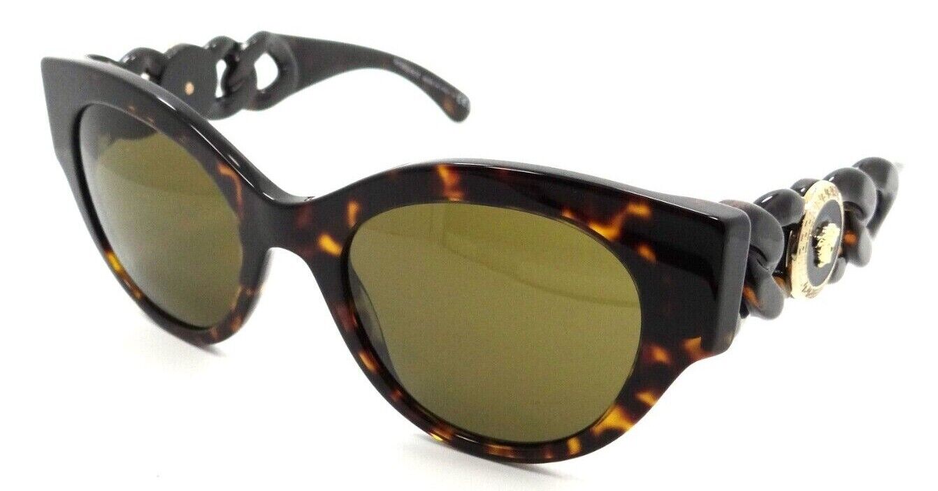 Versace Sunglasses VE 4408 108/73 52-21-140 Havana / Dark Brown Made in Italy-8056597524926-classypw.com-1