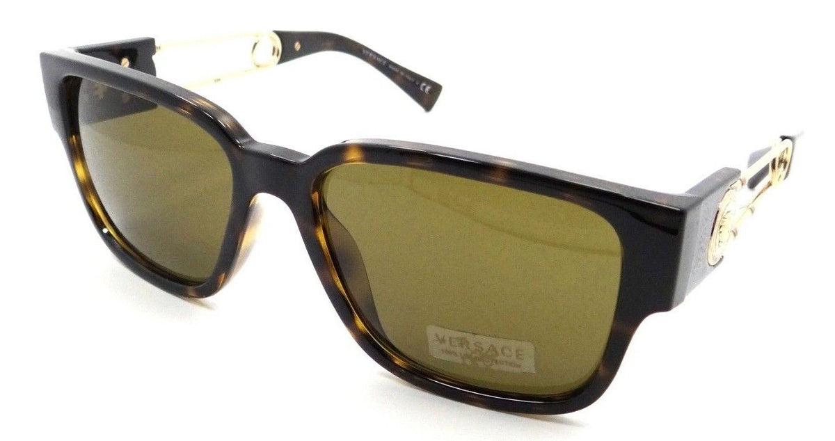 Versace Sunglasses VE 4412 108/73 57-18-140 Havana / Dark Brown Made in Italy-8056597526562-classypw.com-1