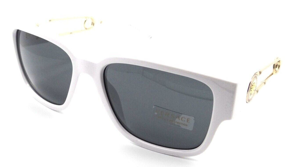 Versace Sunglasses VE 4412 314/87 57-18-140 White / Dark Grey Made in Italy-8056597526579-classypw.com-1