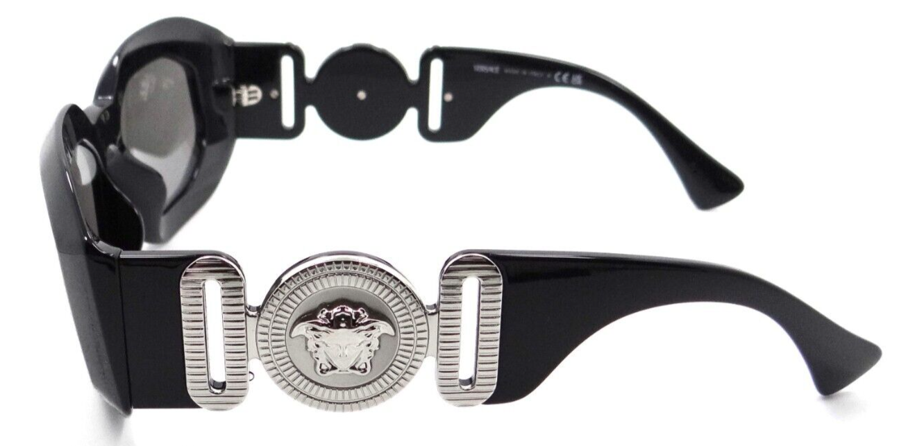 Versace Sunglasses VE 4425U 5422/6G 53-18-145 Shiny Black / Silver Mirror Italy