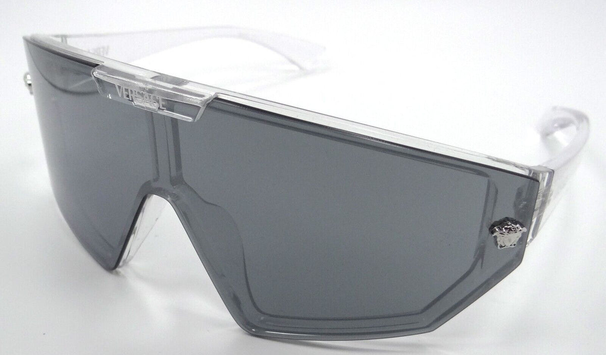 Versace Sunglasses VE 4461 148/6V 47-xx-125 Crystal / Grey Mirror Black &amp; Blue