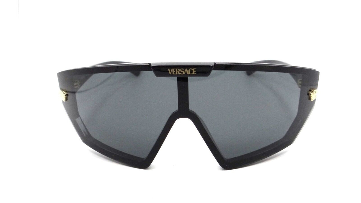 Versace Sunglasses VE 4461 GB1/87 47-xx-125 Black / Dark Grey &amp; Gold Mirror