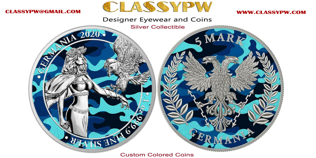 classypw Designer Eyewear and Coins specializing in Colorized Silver Collectible Coins