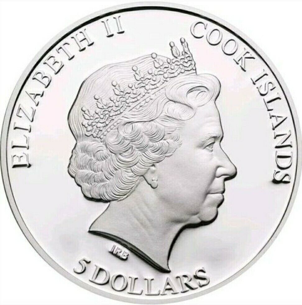 1 Oz Silver Coin 2013 Cook Islands $5 TINA MAZE Official World Ski Champion-classypw.com-3