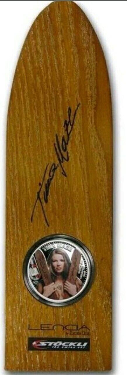 1 Oz Silver Coin 2013 Cook Islands $5 TINA MAZE Official World Ski Champion-classypw.com-5