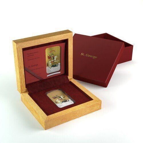 1 Oz Silver Coin 2014 $2 Niue Orthodox Shrines St. George with Dragon PAMP 3000-classypw.com-4