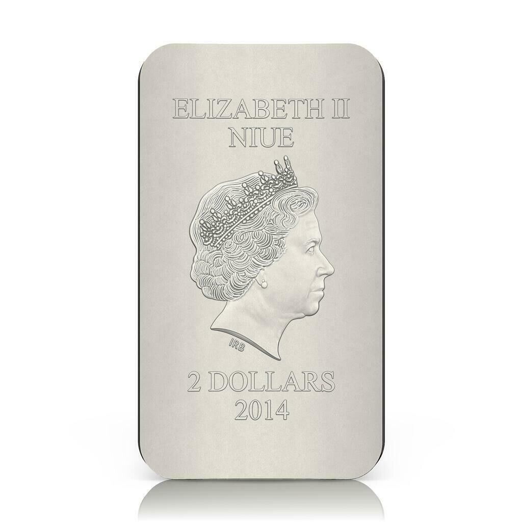 1 Oz Silver Coin 2014 $2 Orthodox Shrines - St. John The Baptist PAMP only 3000-classypw.com-3